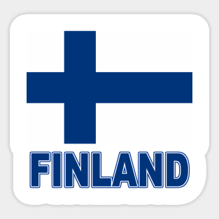 The Pride of Finland - Finnish Flag Design Sticker